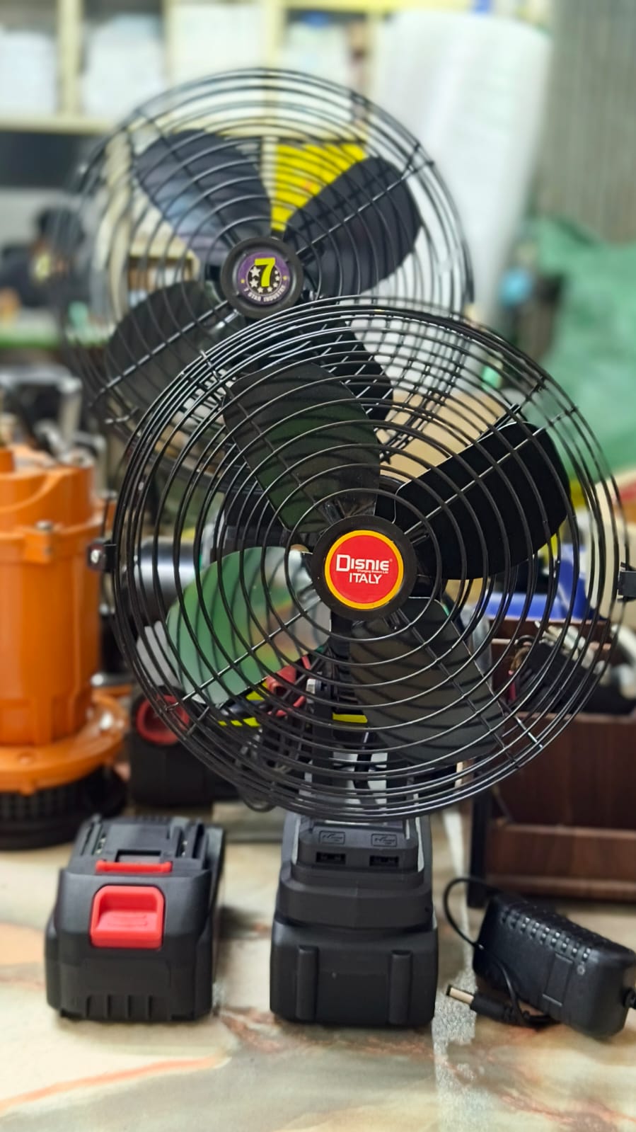 Rechargeable Double Battery Fan